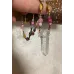 Gemstone necklace with a rock crystal pendant Gemstone necklace with a rock crystal pendant