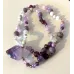 Edelstein Kette mit Amethyst Spitze im Mala Stil Edelstein Kette mit Amethyst Spitze im Mala Stil