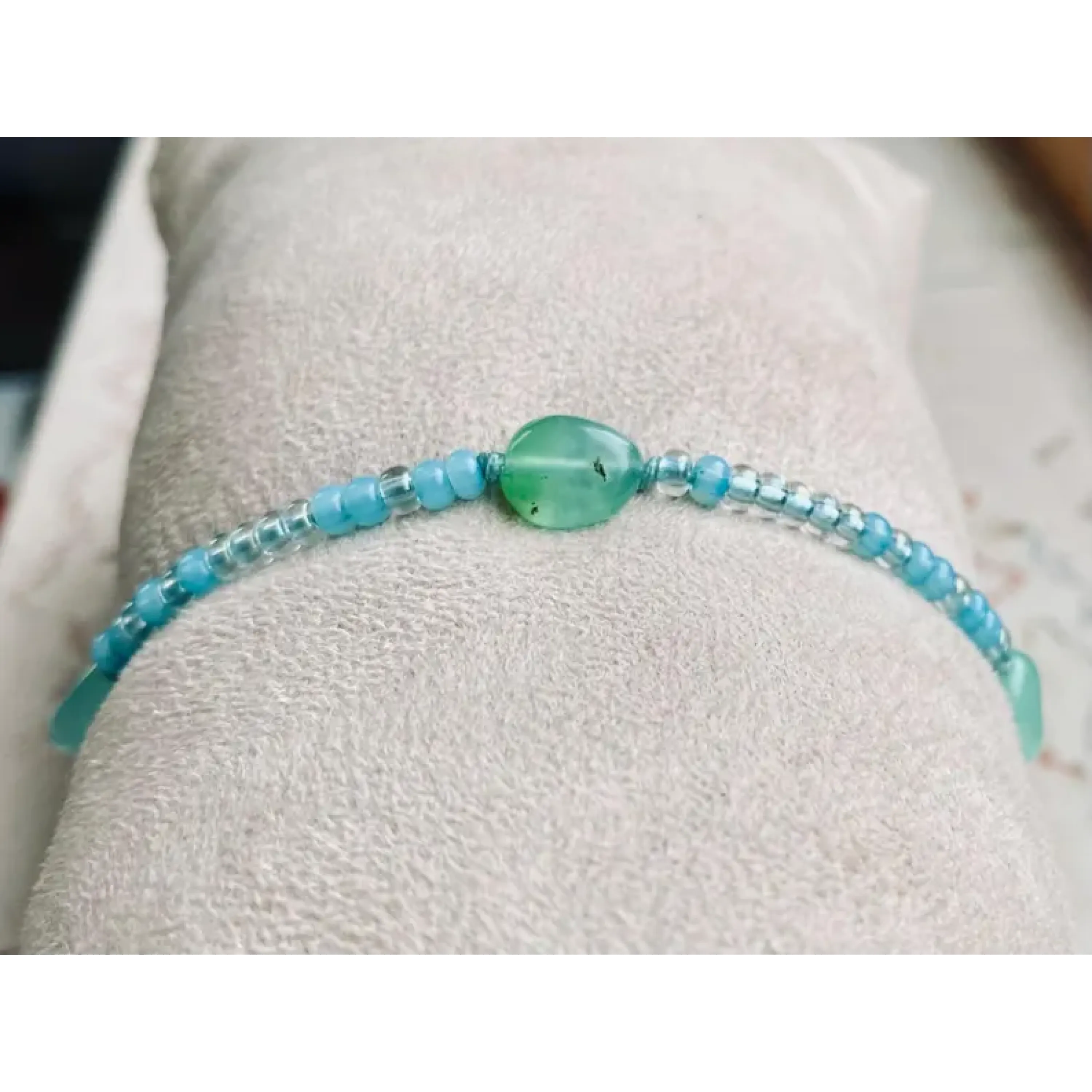 Armband mit Chrysopras Nugget Perlen