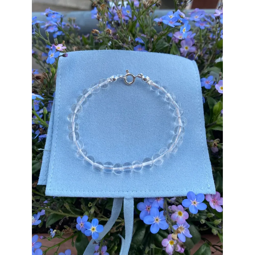 Bergkristall Perlen Armband