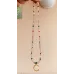 Halskette mit Zirkonia Perlen und Mond Anhänger