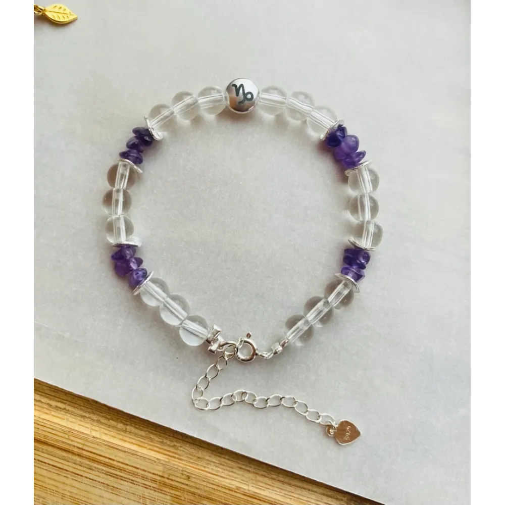 Capricorn Zodiac Sign Healing Stone Bracelet