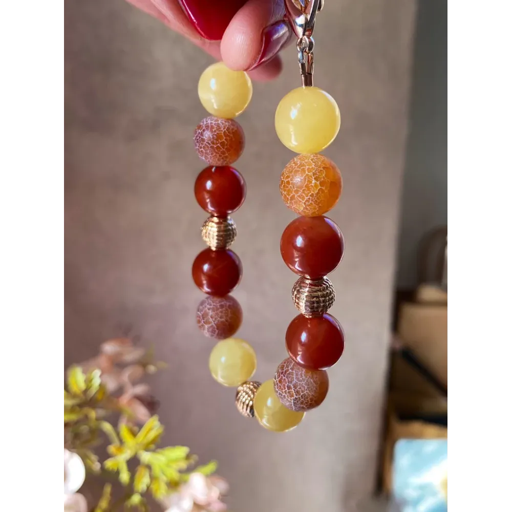 Armband mit großen Perlen