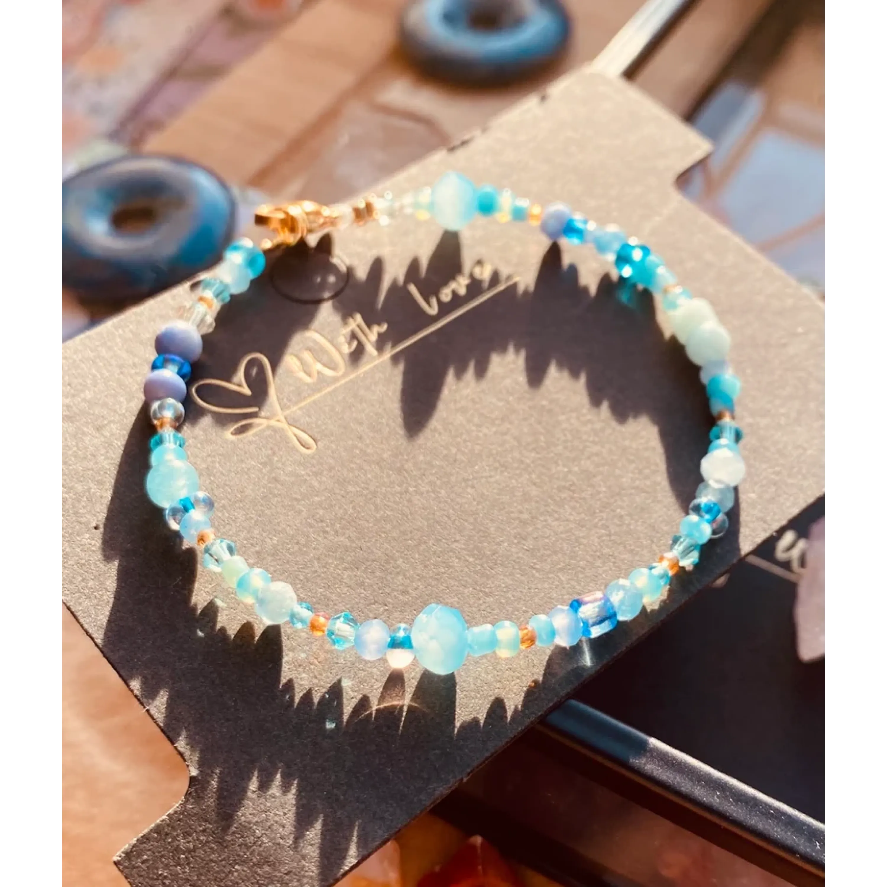Armband in Babyblau