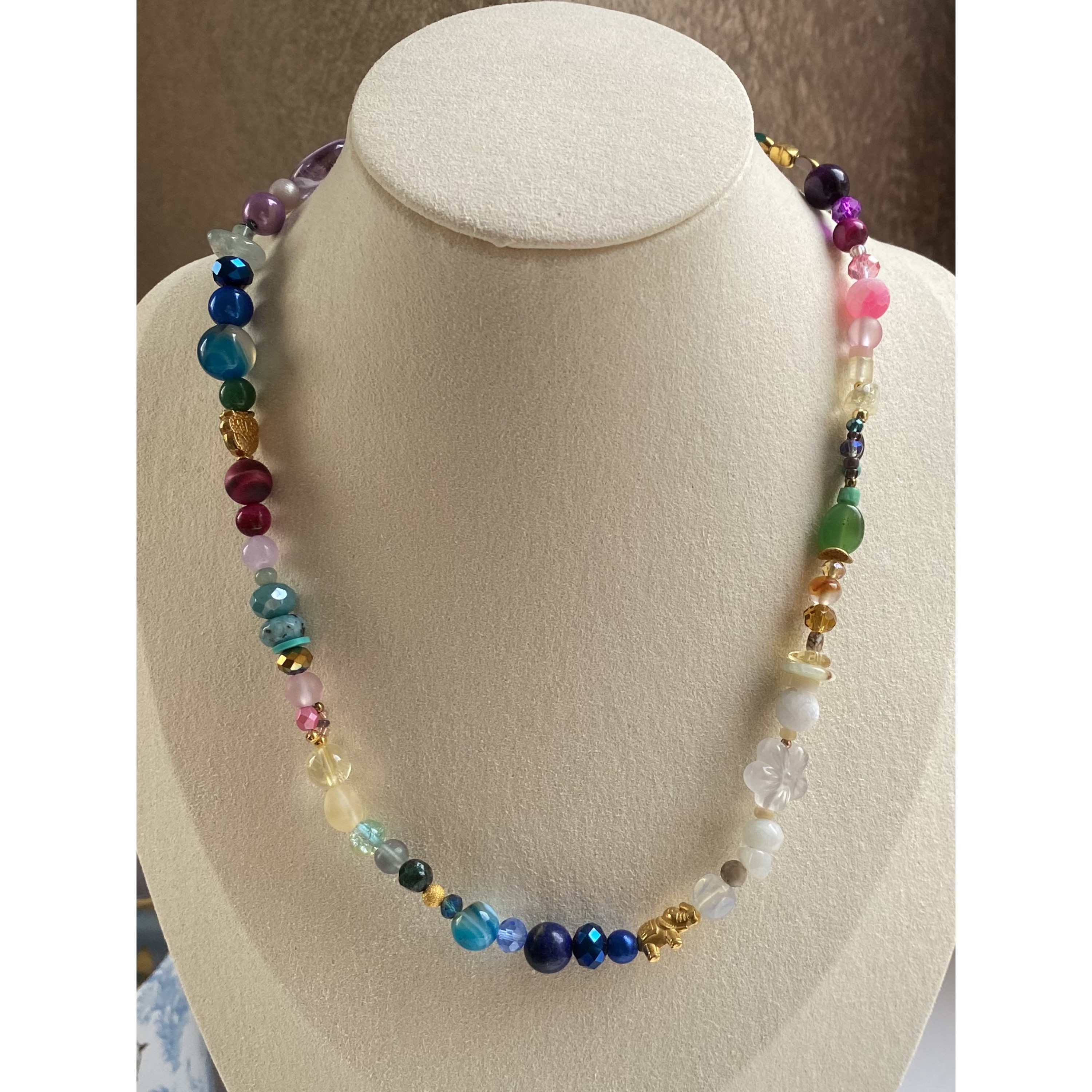 Joy of Life! Colorful Gemstone Necklace