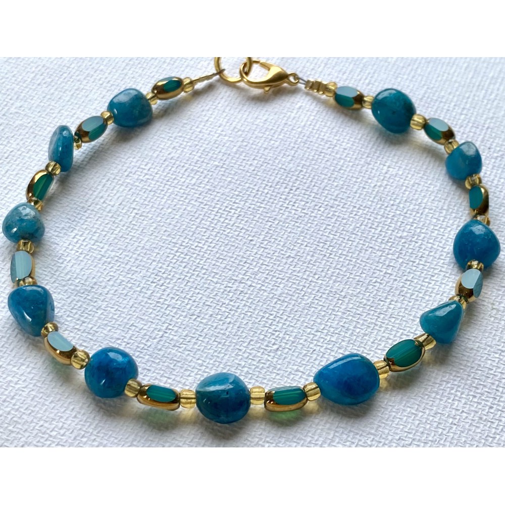 Apatite Nugget Anklet