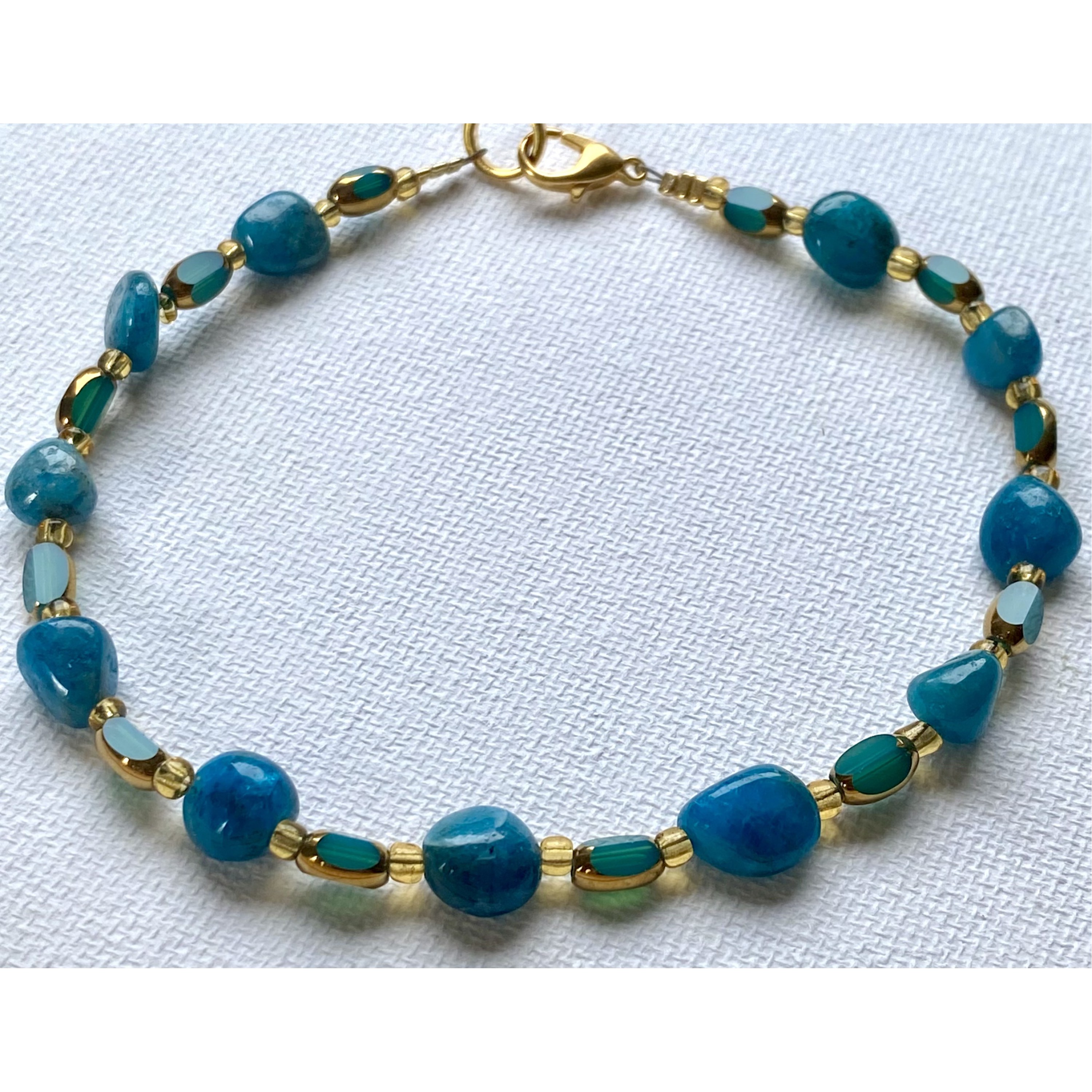 Apatite Nugget Anklet