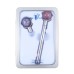 Lapis Vitalis® Chi-Massageroller-Set Amethyst / Rosenquarz Lapis Vitalis® Chi-Massageroller-Set Amethyst / Rosenquarz