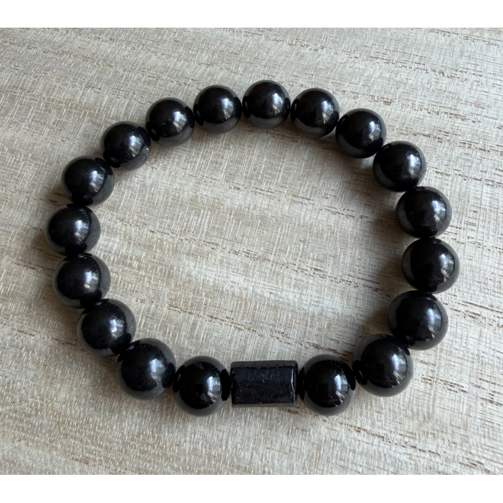 Schungit & Turmalin Armband
