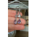 Ohrringe aus Amethyst und Rosenquarz Ohrringe aus Amethyst und Rosenquarz