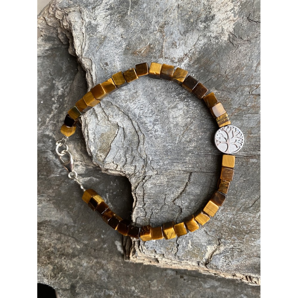 Tigerauge mit Lebensbaum