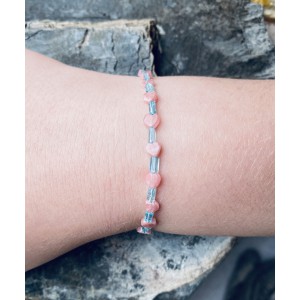 Kinder Armband Rhodochrosit und Apatit
