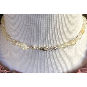 Herkimer Diamant, Topas und Citrin Halskette