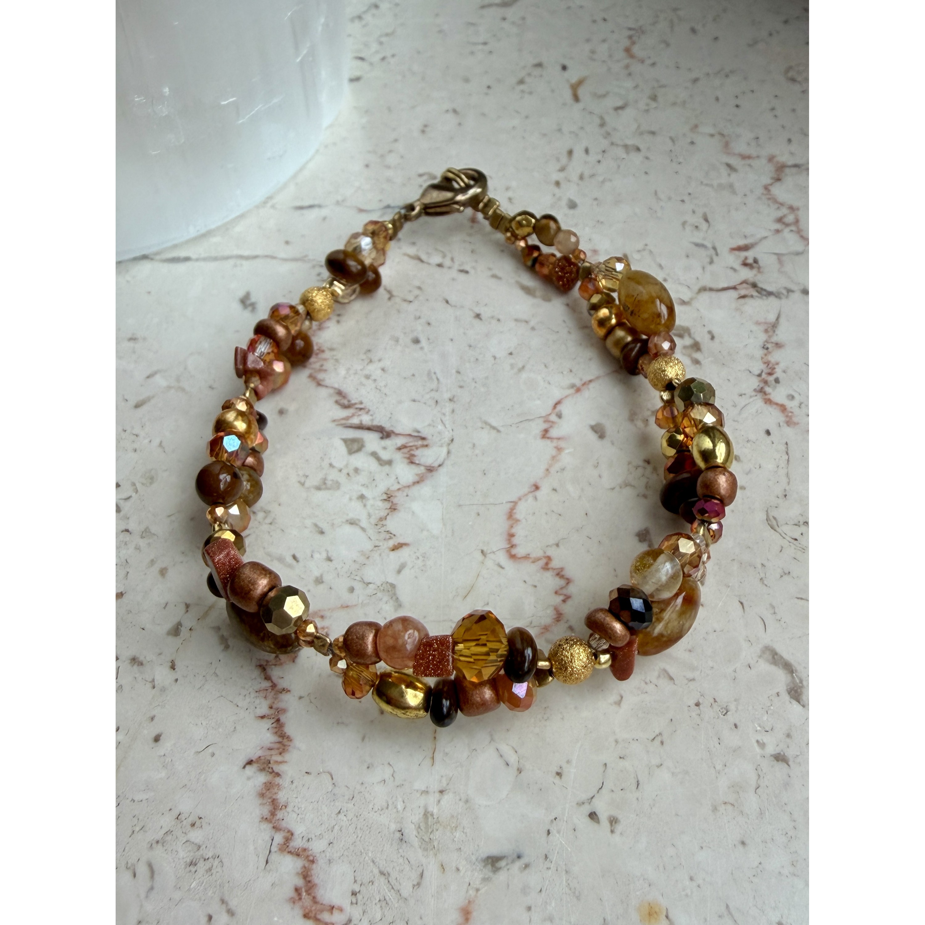 Armband Braun-Gold