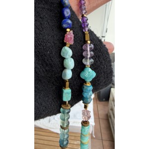 Unikat Edelstein-Kette