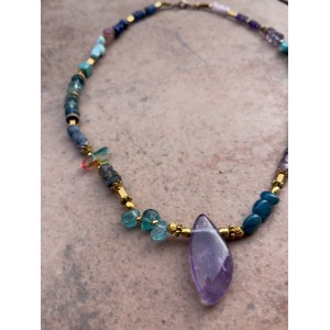 Unikat Edelstein-Kette