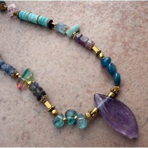 Unikat Edelstein-Kette