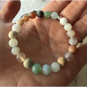Botswana Achat und Jaspis Armband
