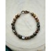 Armband aus Pyrit Würfeln und Jaspis Perlen