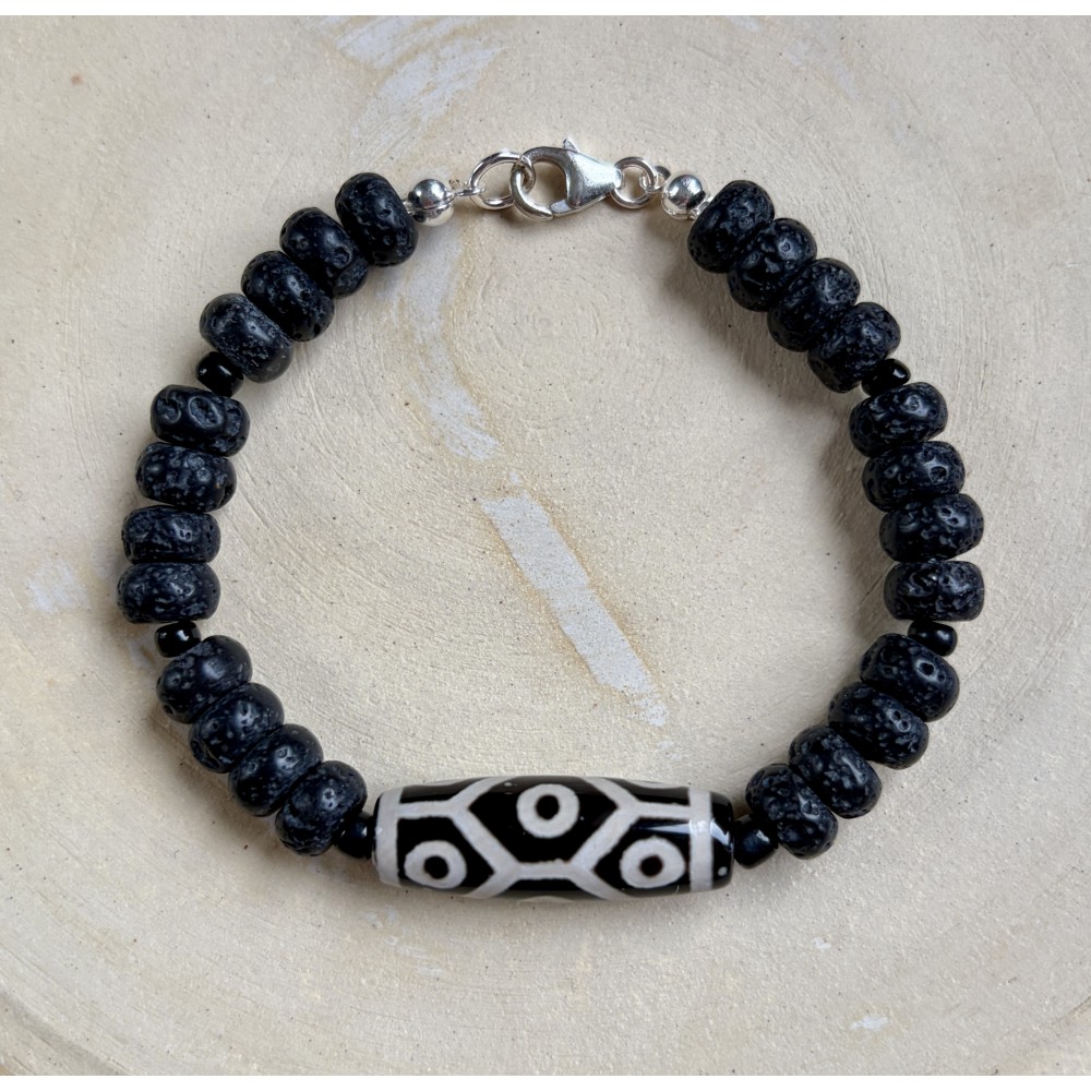 Lava Perlen Armband