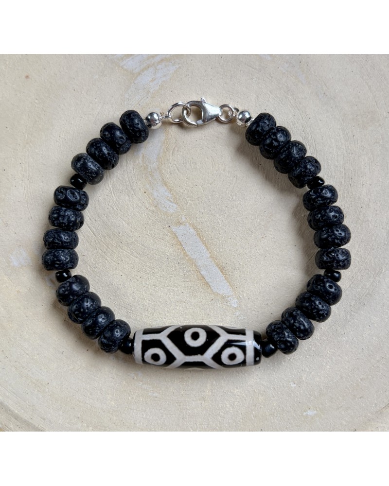Lava Perlen Armband