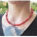 Edelsteinkette in Rot