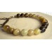 Armband mit Honig Opal und Tigerauge für das Solarplexus Chakra