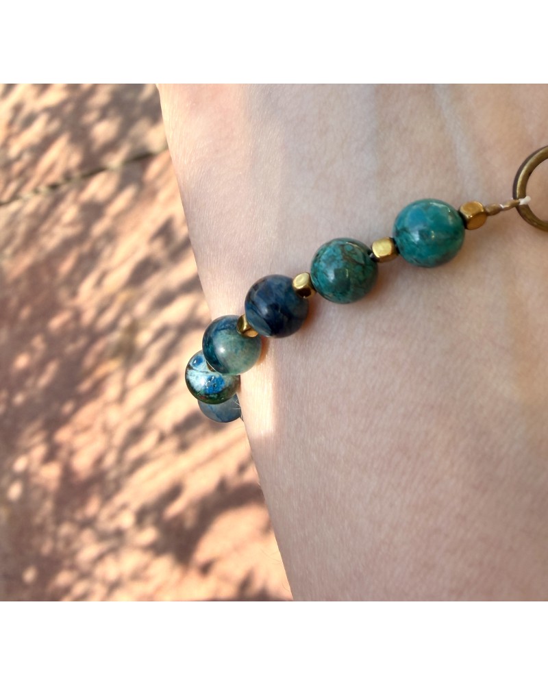 Shattuckite Bead Bracelet