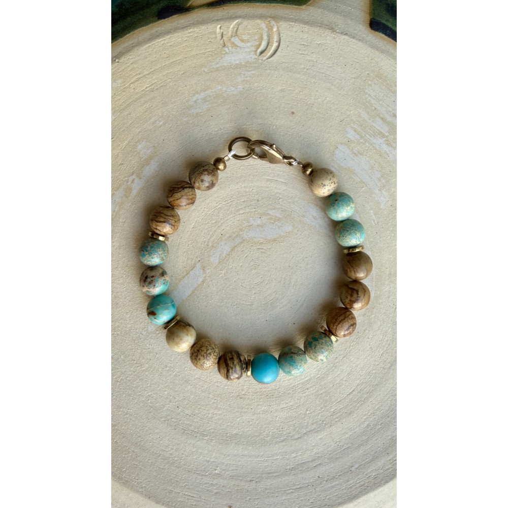 Jaspis Armband