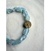 Aquamarin Nugget Armband