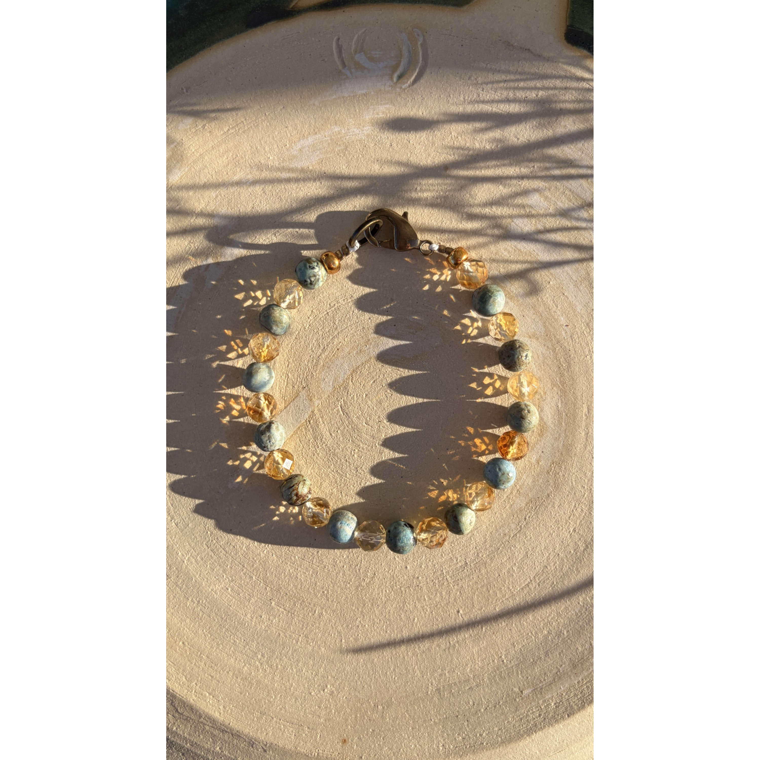 Citrin & Variscit Armband