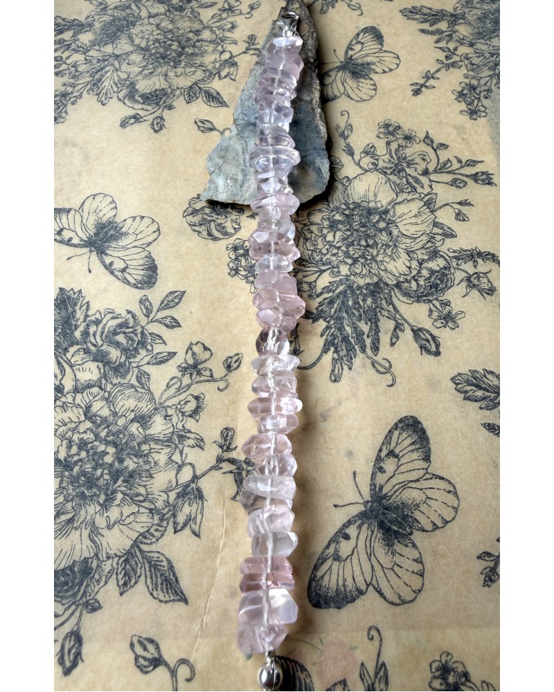 Polished Rose Quartz Bracelet