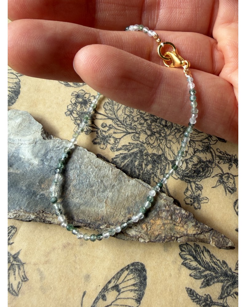 Delicate Moss Agate Bracelet