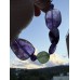 Armband (19 cm) aus Amethyst und Chrysopras