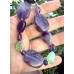 Armband (19 cm) aus Amethyst und Chrysopras