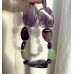 Armband (19 cm) aus Amethyst und Chrysopras