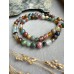 Edelstein Kette Herbstfarben