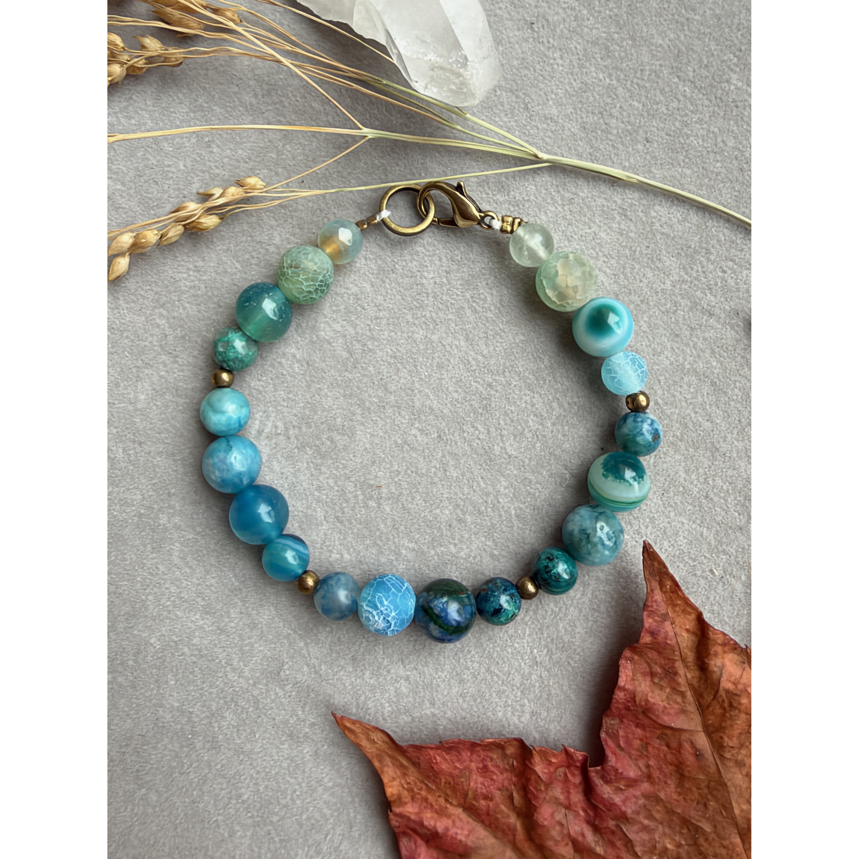 Perlenarmband „Sea colors”