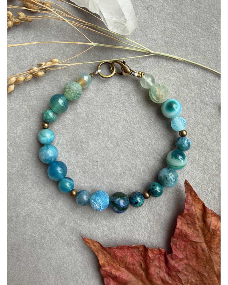 Perlenarmband „Sea colors”