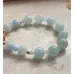 Aquamarin Perlen Armband