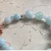 Aquamarin Perlen Armband